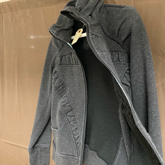 Cold Days Bundle Ivviva- Zip Up Heavy Sweater, Grey Lighter Rain Coat - Picture 2 of 6